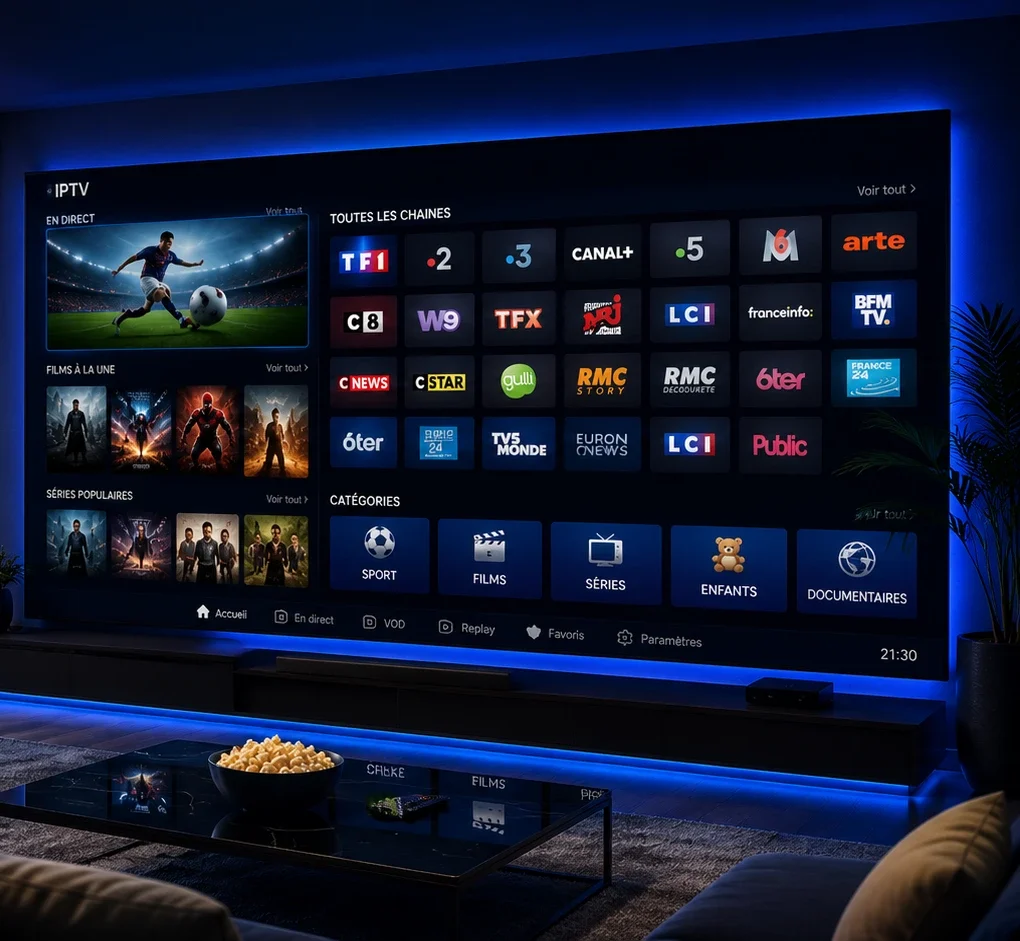 CHAINES IPTV SUR SMART TV
